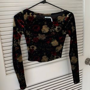 Velvet long winter top.